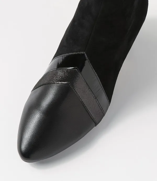 Women ZIERA Verill Xw Black Mix Ankle Boots