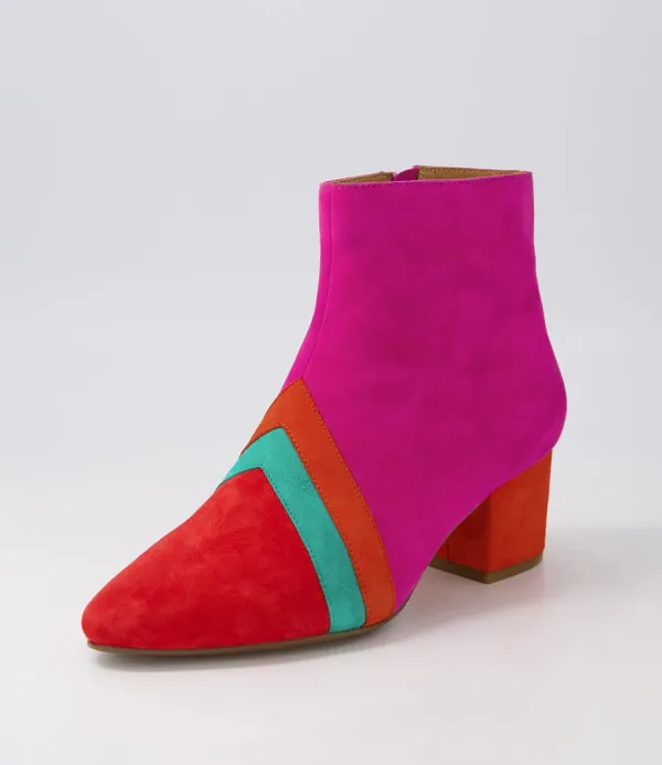 Women ZIERA Verill Xw Bright Multi Ankle Boots