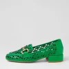 Women DJANGO & JULIETTE Vilis Bright Emerald Leather Heels
