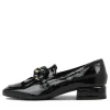Women DJANGO & JULIETTE Viserys Black Shrunken Patent Heels
