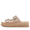 Women DJANGO & JULIETTE Vishu Oyster Leather Sandals