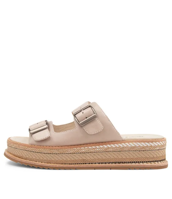 Women DJANGO & JULIETTE Vishu Oyster Leather Sandals