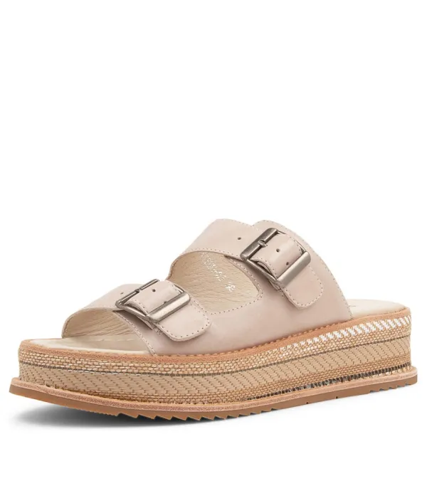 Women DJANGO & JULIETTE Vishu Oyster Leather Sandals