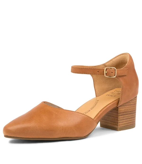 Women ZIERA Vitor W Tan Leather