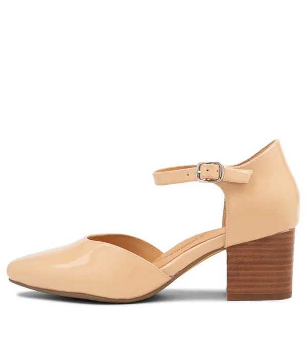 Women ZIERA Vitor Xw Nude Patent Leather Heels