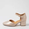 Women ZIERA Vitor Xw Rose Shimmer Leather Heels