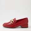 Women DJANGO & JULIETTE Vivandy Dark Red Patent Leather Heels