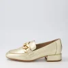 Women DJANGO & JULIETTE Vivandy Gold Croc Leather Heels