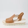 Women DJANGO & JULIETTE Wadmire Dark Tan Leather Sandals