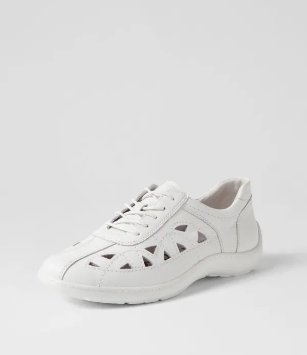 Women ZIERA Watkin Xf White Leather Sneakers