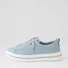 Women DJANGO & JULIETTE Wattel Denim White Leather Sneakers