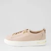 Women DJANGO & JULIETTE Wattel Rose White Leather Sneakers