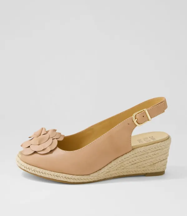 Women ZIERA Wawer W Cafe Leather Sandals