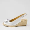 Women ZIERA Wawer W Silver Leather Sandals