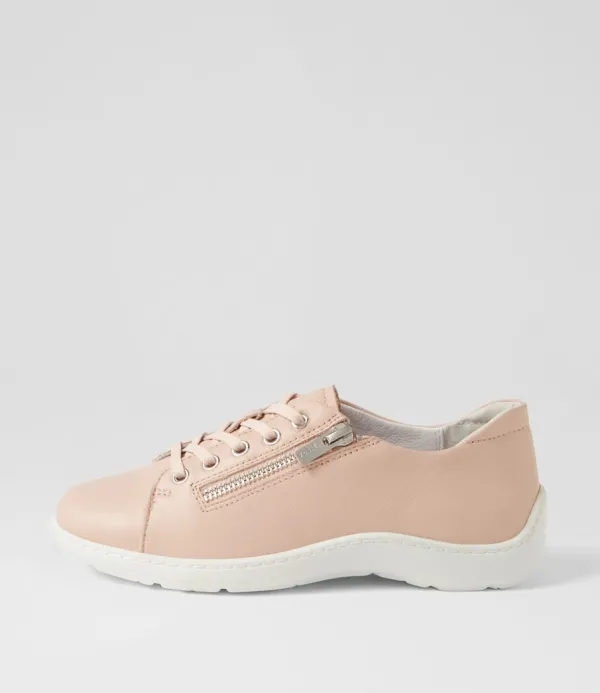 Women ZIERA Wemmer Xf Rose White Leather Sneakers