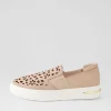 Women DJANGO & JULIETTE Willett Rose White Leather Elastic Sneakers