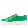 Women DJANGO & JULIETTE Wolfie Emerald Patent Leather Sneakers