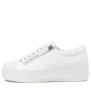 Women DJANGO & JULIETTE Wolfie White Leather Sneakers Ws