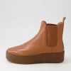 Women DJANGO & JULIETTE Wylder Scotch Light Choc Leather Chelsea Boots