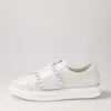Women DJANGO & JULIETTE Yabell Silver Shimmer Leather Sneakers