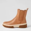 Women DJANGO & JULIETTE Yaella Tan Vanilla Gum Sole Leather Chelsea Boots