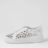 Women DJANGO & JULIETTE Yarry White Leather Sneakers