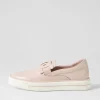 Women DJANGO & JULIETTE Yinnit Dusty Pink White Leather Sneakers
