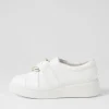Women DJANGO & JULIETTE Yolla White Leather Sneakers