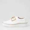 Women ZIERA Zeki W White Leather Sneakers