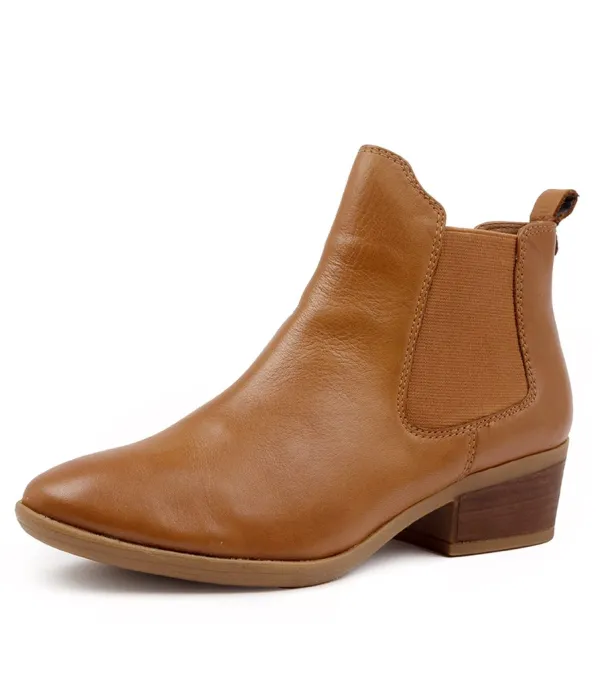 Women DIANA FERRARI Zenna Whiskey Leather Ankle Boots