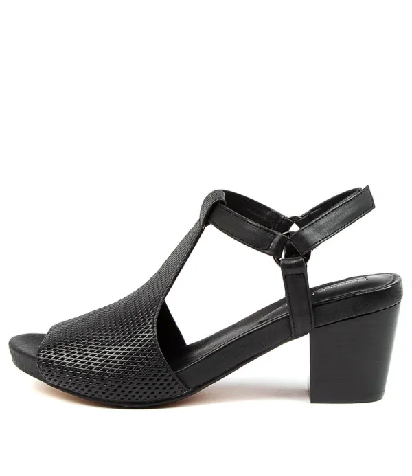 Women DJANGO & JULIETTE Zettie Black Leather