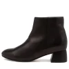 Women ZIERA Ziggys W Black Leather Ankle Boots
