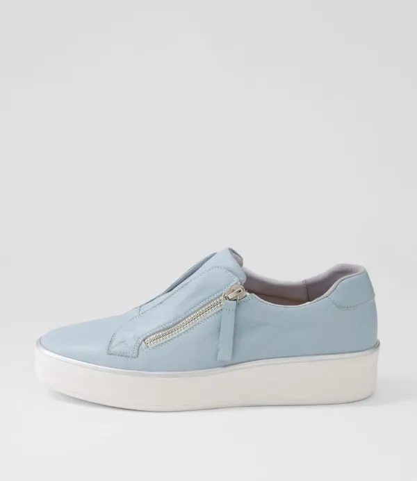Women ZIERA Zikta W Denim White Leather Sneakers