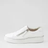 Women ZIERA Zikta W White Leather Sneakers