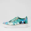 Women ZIERA Zissy W Green Mix Patent Leather Sneakers