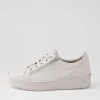 Women ZIERA Zissy W Ivory Leather Sneakers
