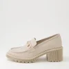 Women DJANGO & JULIETTE Zoey Almond Leather Heels