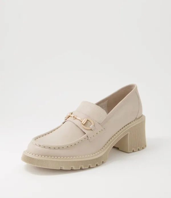 Women DJANGO & JULIETTE Zoey Almond Leather Heels