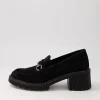 Women DJANGO & JULIETTE Zoey Black Suede Heels